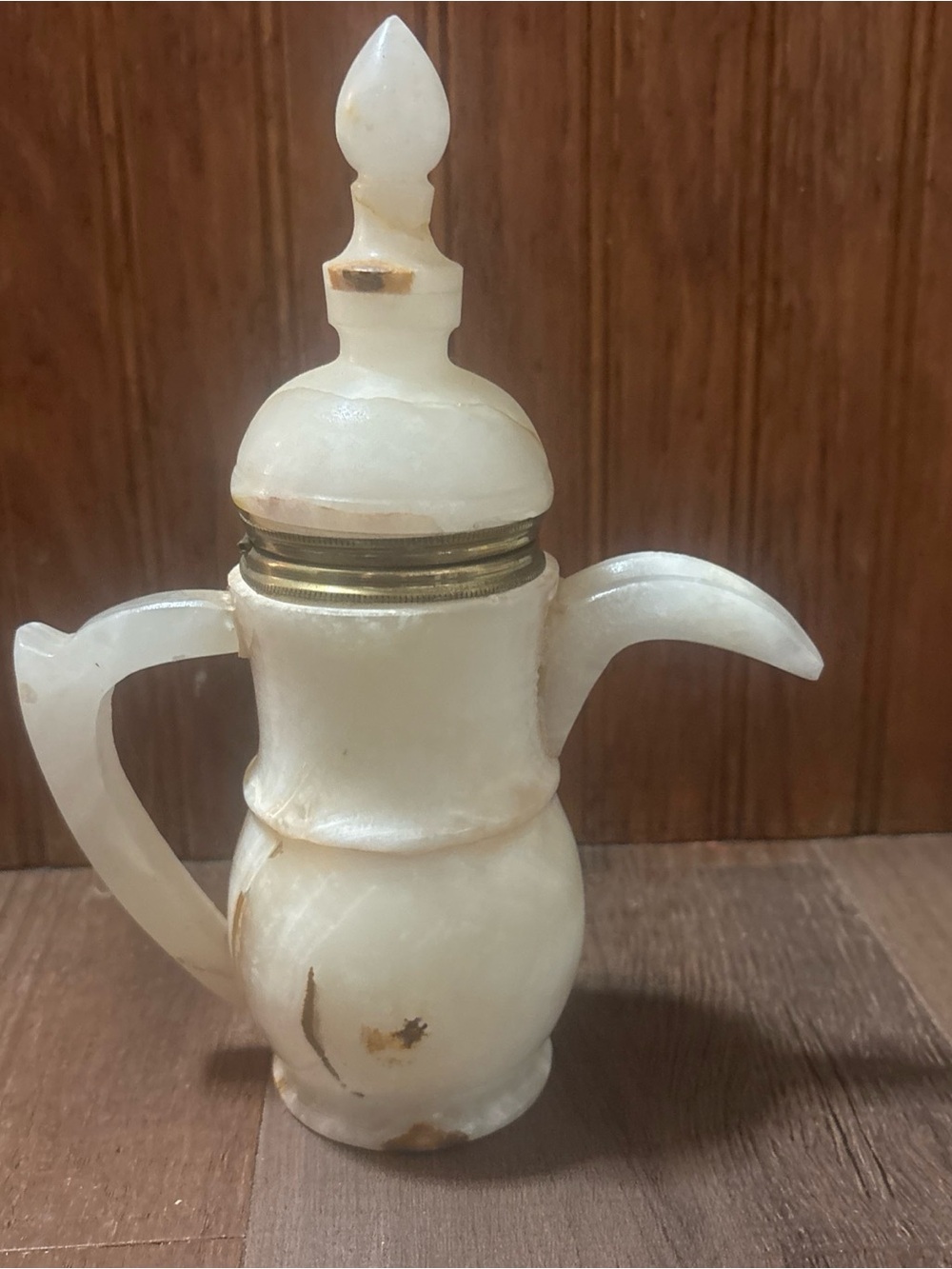 White Marble Look Decorative Coffee Pot - Home Kitchen Accent